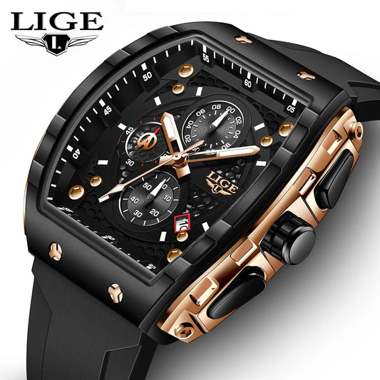 LIGE Luxury Sport Chronograph