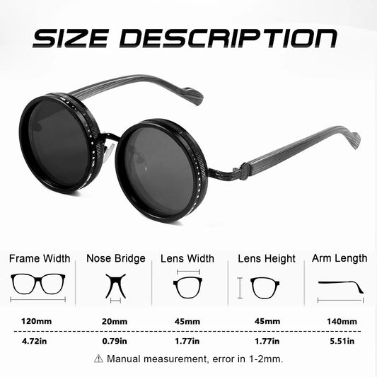 CRIXALIS Retro Polarized Sunglasses