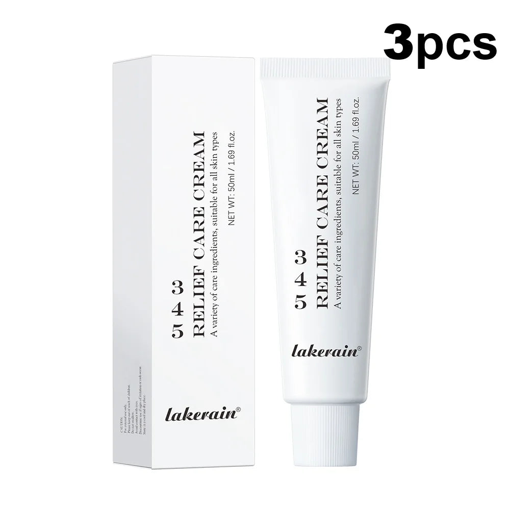 Lakerain Relief Care Cream tube and packaging on a white background