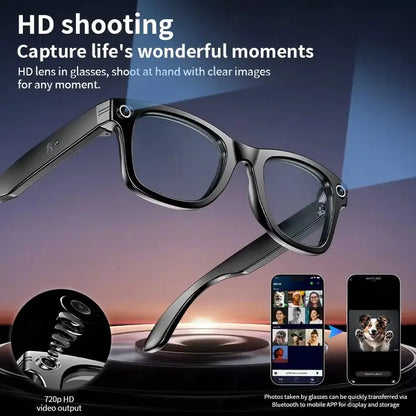 2026 AI Smart Camera Glasses – 8MP | Bluetooth | Waterproof | Photo & Video Recording