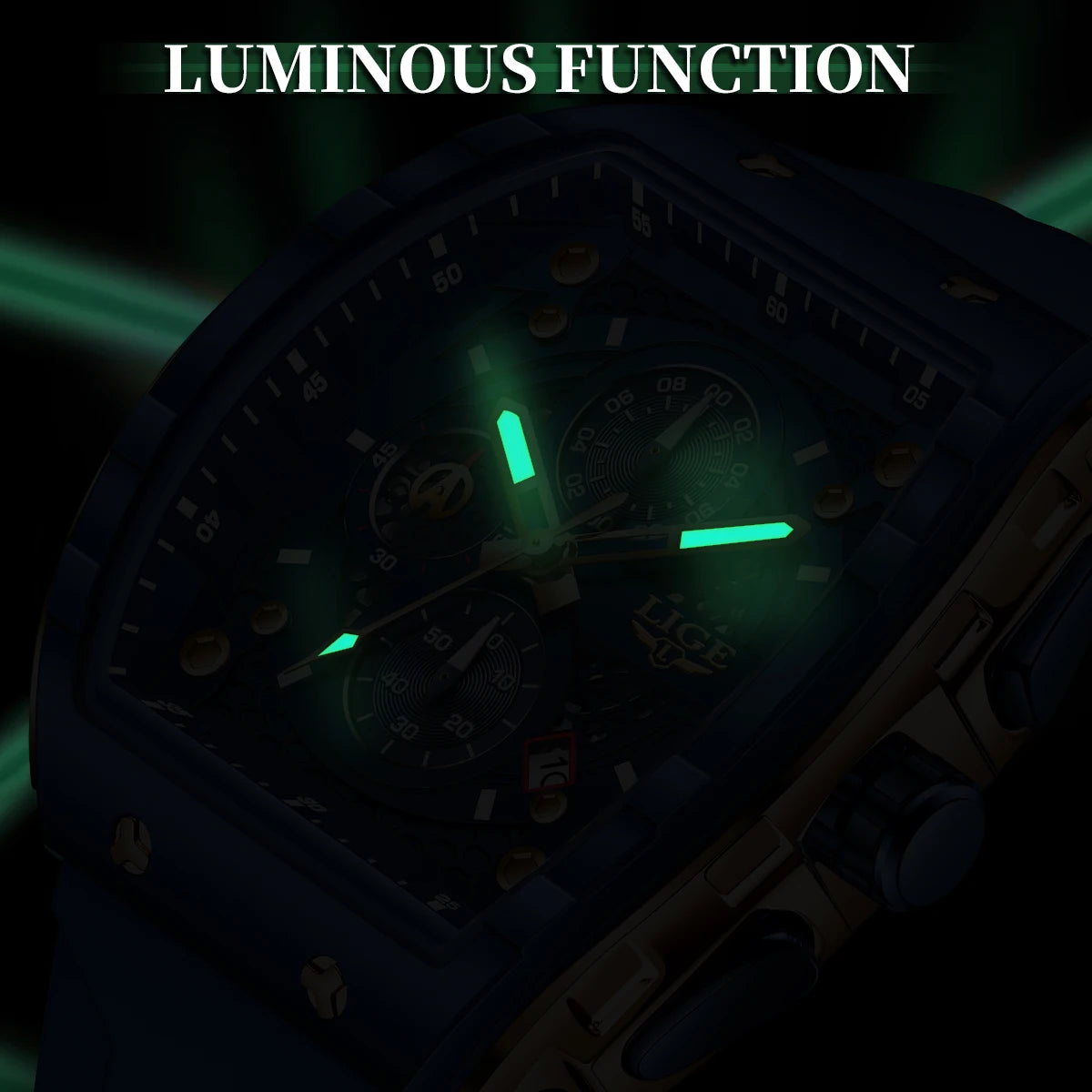 LIGE Luxury Sport Chronograph