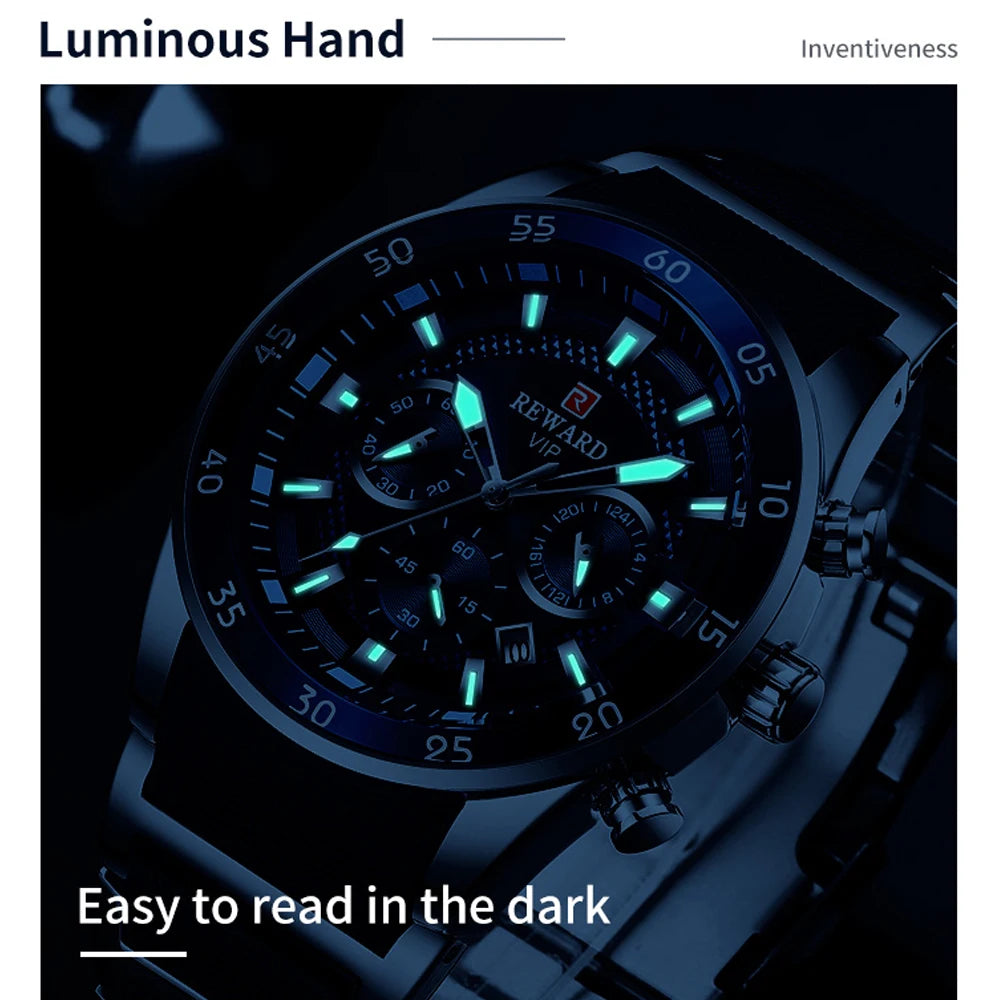 REWARD Luxury Sport Chronograph Watch