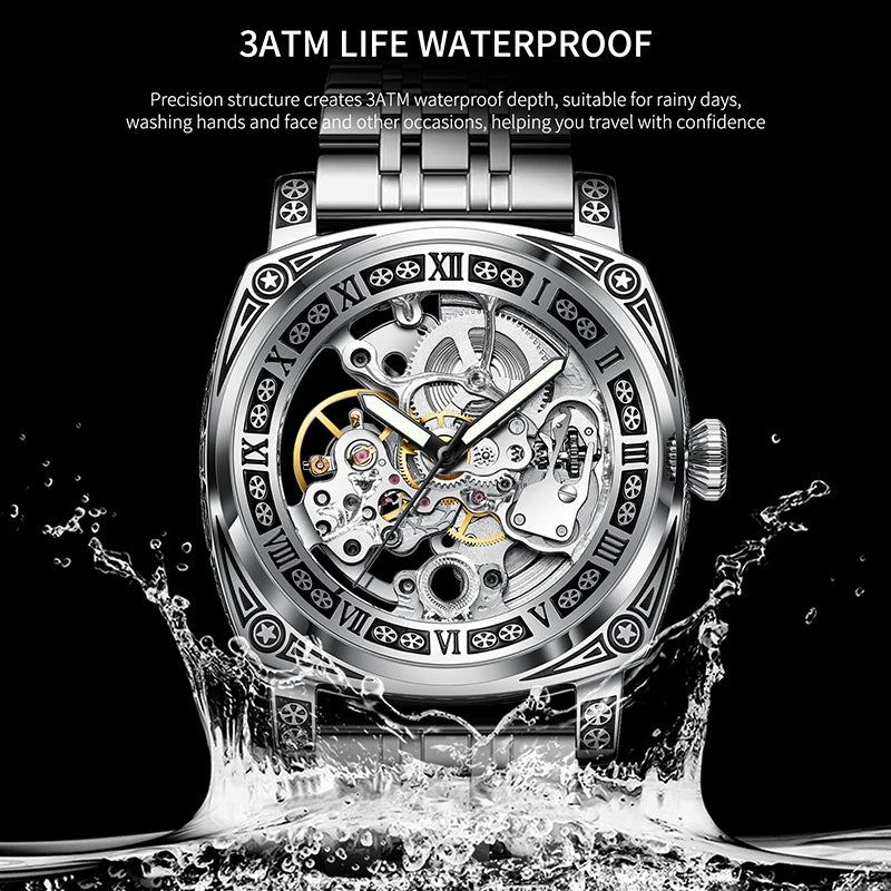 GLENAW Luxury Stainless Watch