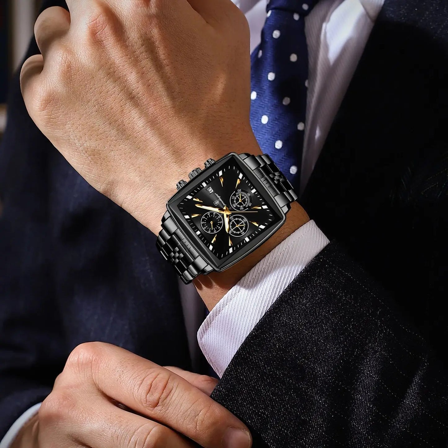 POEDAGAR Elite Chrono Watch