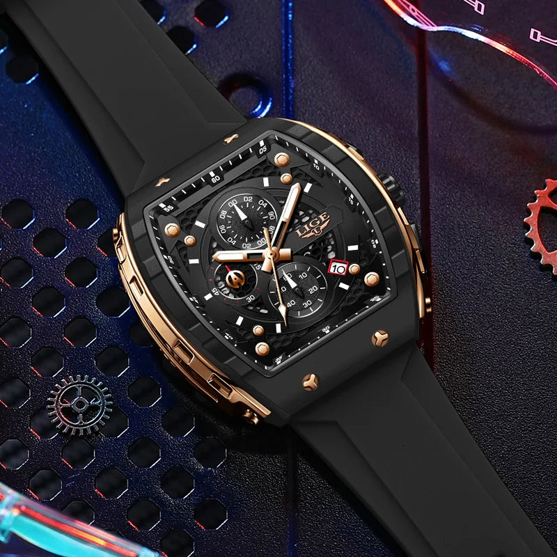 LIGE Luxury Sport Chronograph
