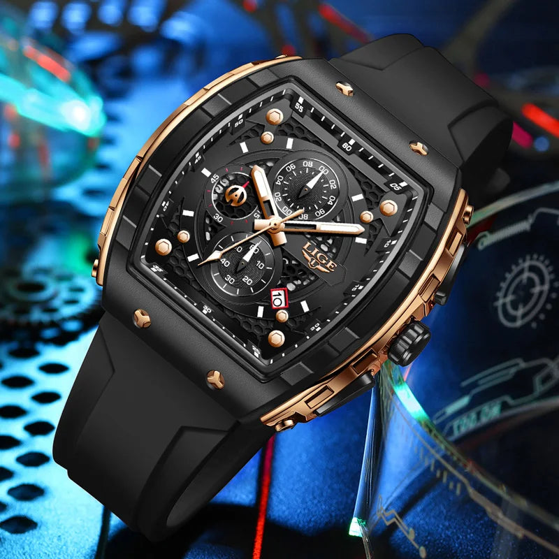 LIGE Luxury Sport Chronograph