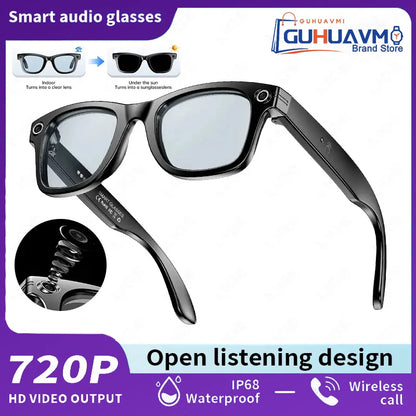 2026 AI Smart Camera Glasses – 8MP | Bluetooth | Waterproof | Photo & Video Recording
