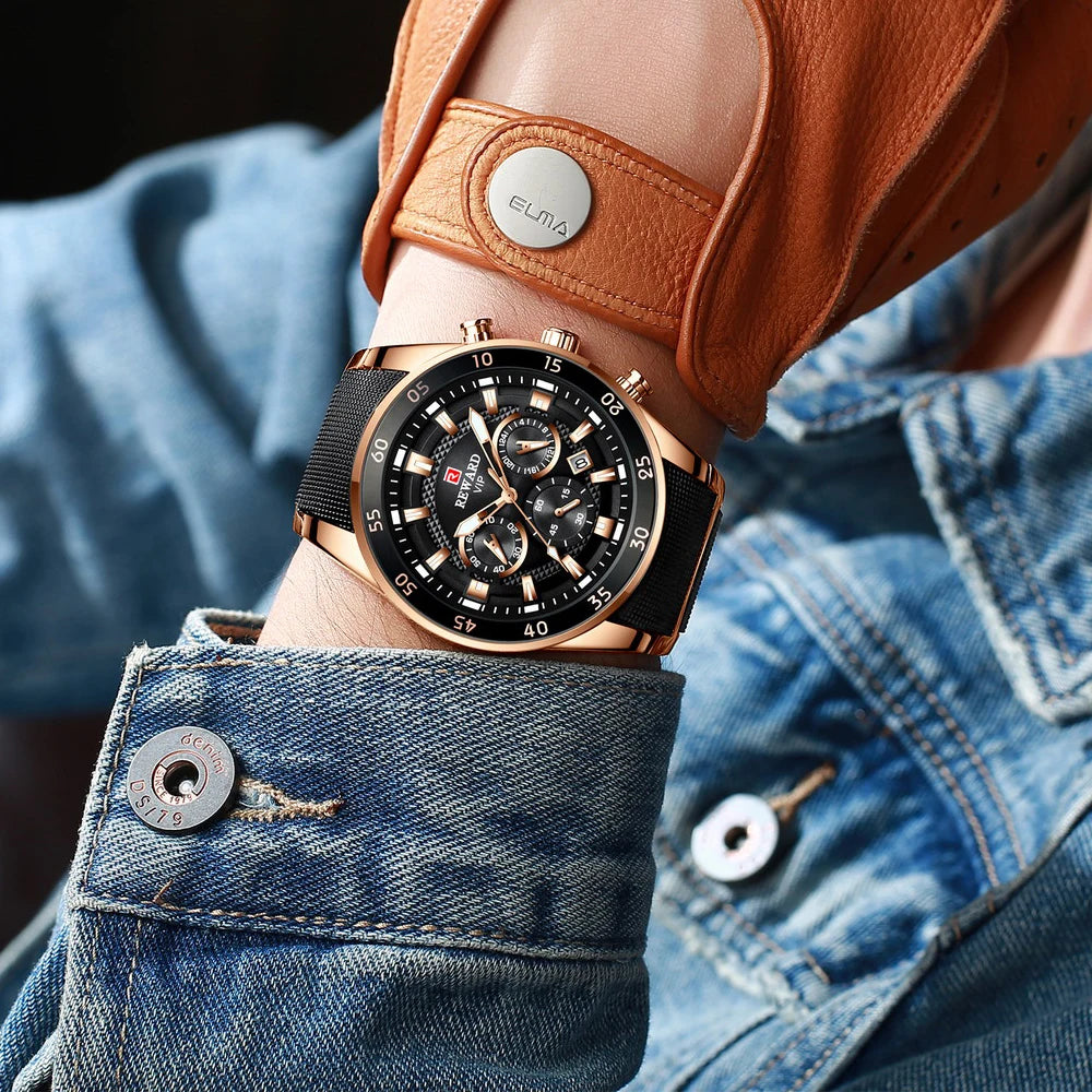 REWARD Luxury Sport Chronograph Watch