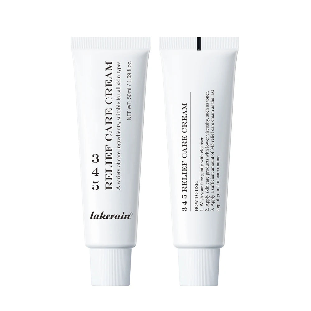 Two tubes of Lakerain Relief Care Cream on a white background