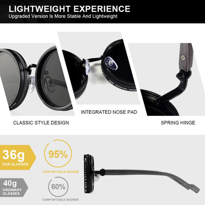 CRIXALIS Retro Polarized Sunglasses